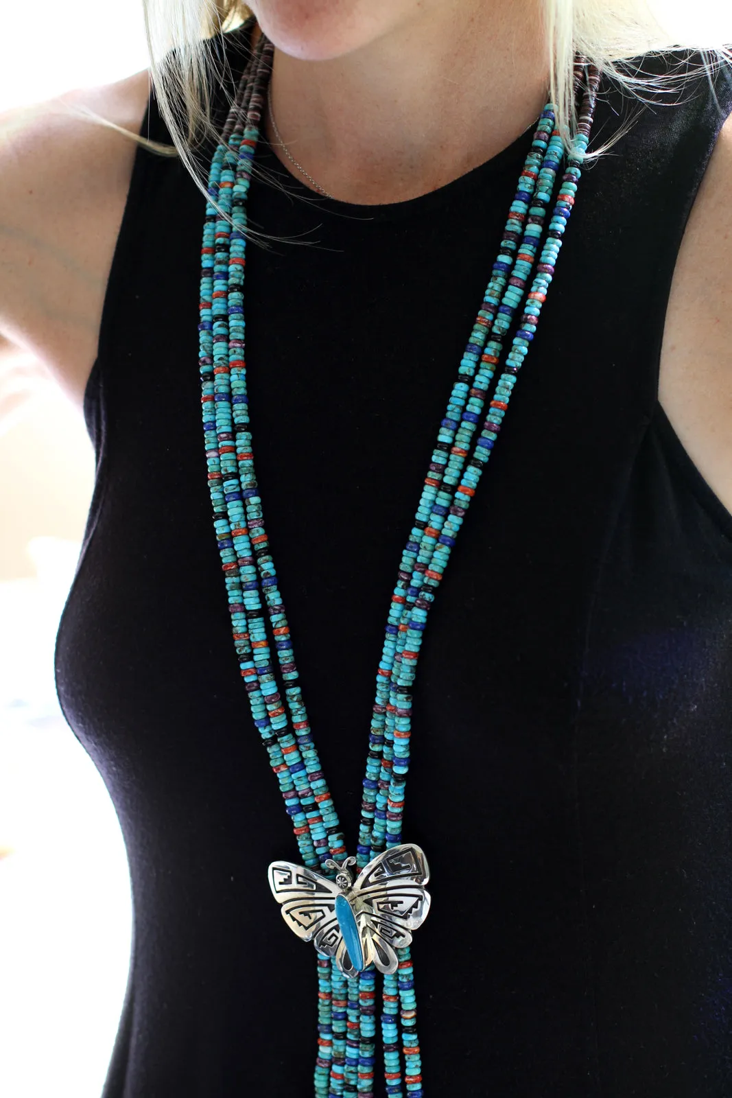 Everett and Mary Teller Butterfly Lariat Necklace