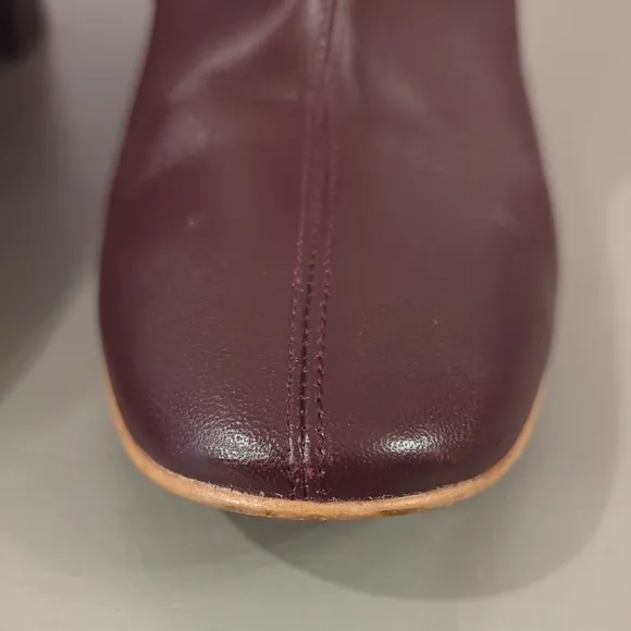 Everlane The Day Boot Leather in Burgundy size 8 Made in Italy