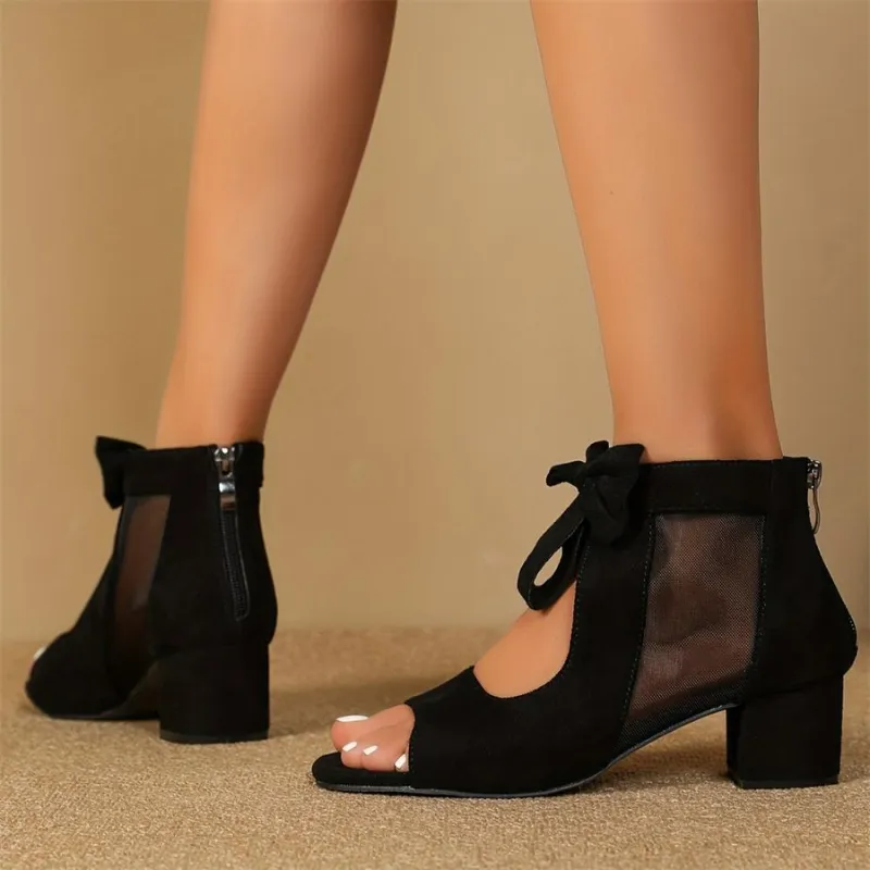 Ezra™ | Orthopedic Block Heels with Bow