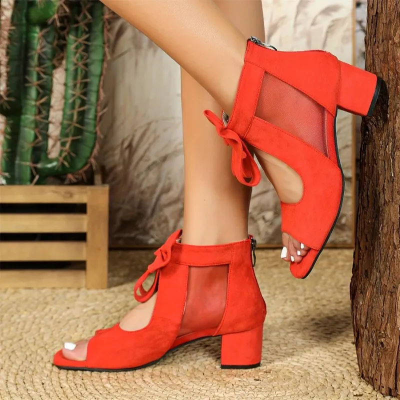 Ezra™ | Orthopedic Block Heels with Bow