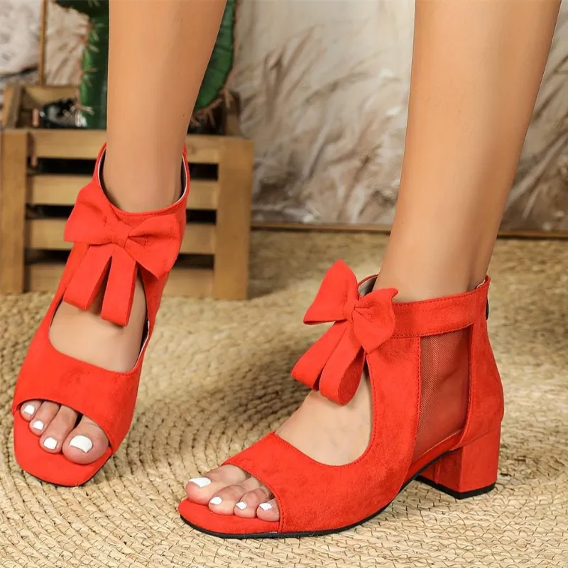 Ezra™ | Orthopedic Block Heels with Bow