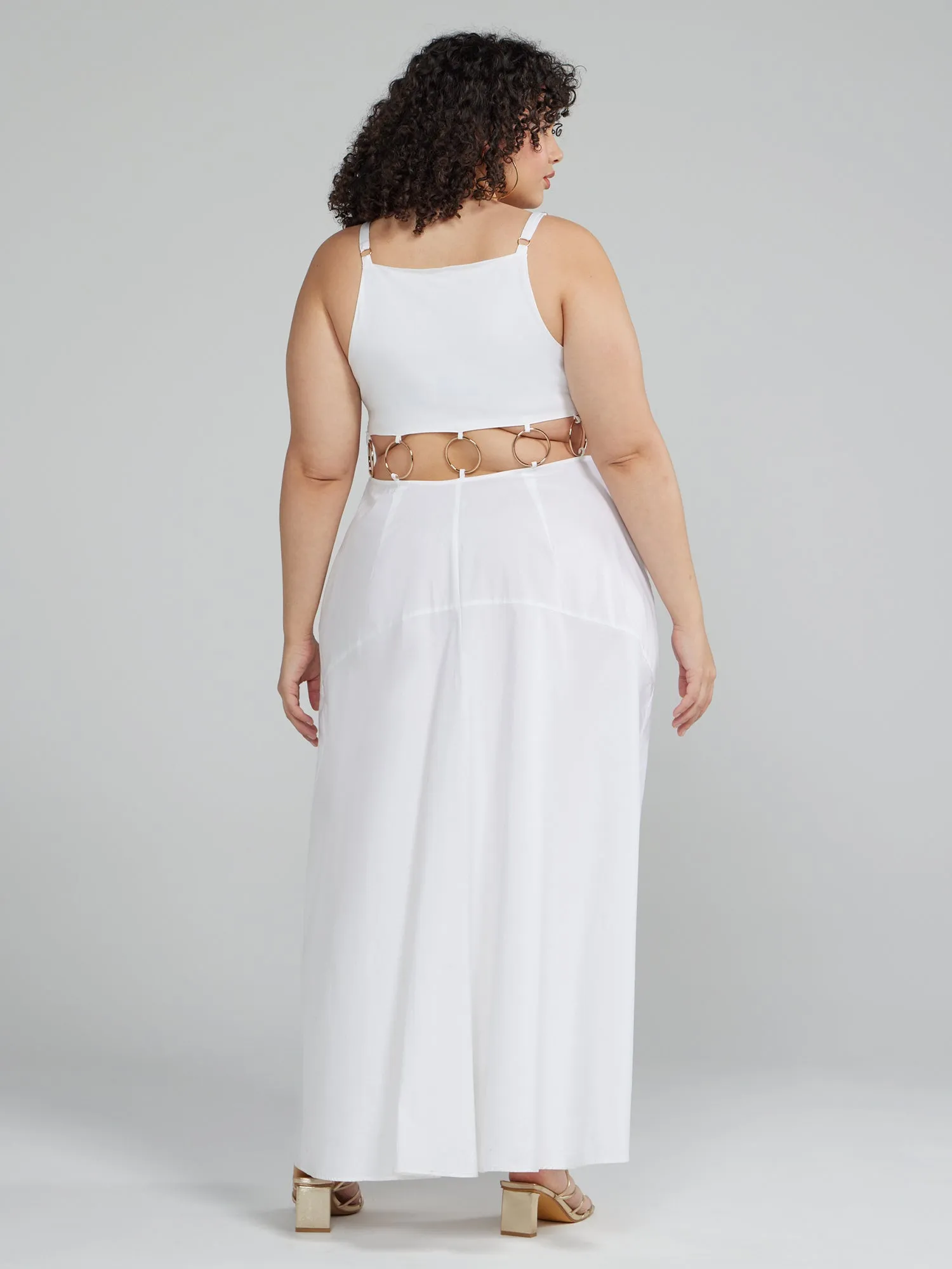 Fashion To Figure - Celeste O-Ring Waist Detail Maxi Dress