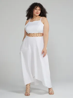 Fashion To Figure - Celeste O-Ring Waist Detail Maxi Dress