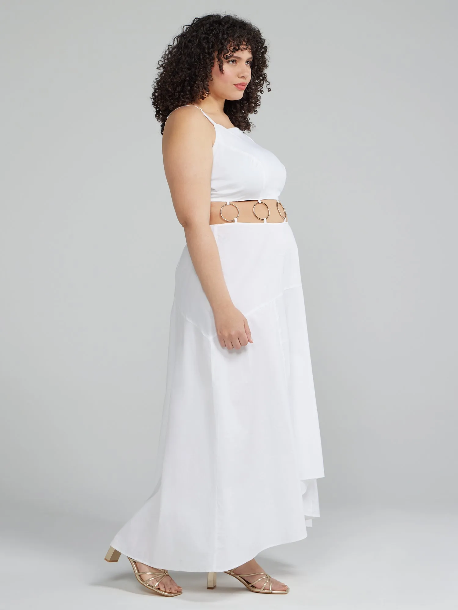 Fashion To Figure - Celeste O-Ring Waist Detail Maxi Dress