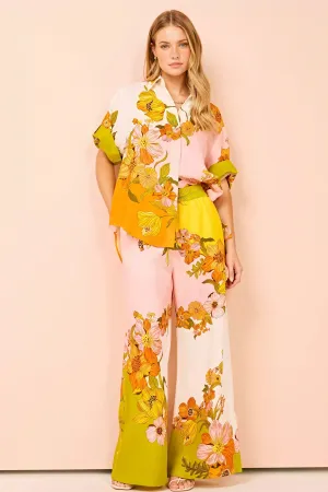Floral Print Two-Piece Suit: Vacation Ready