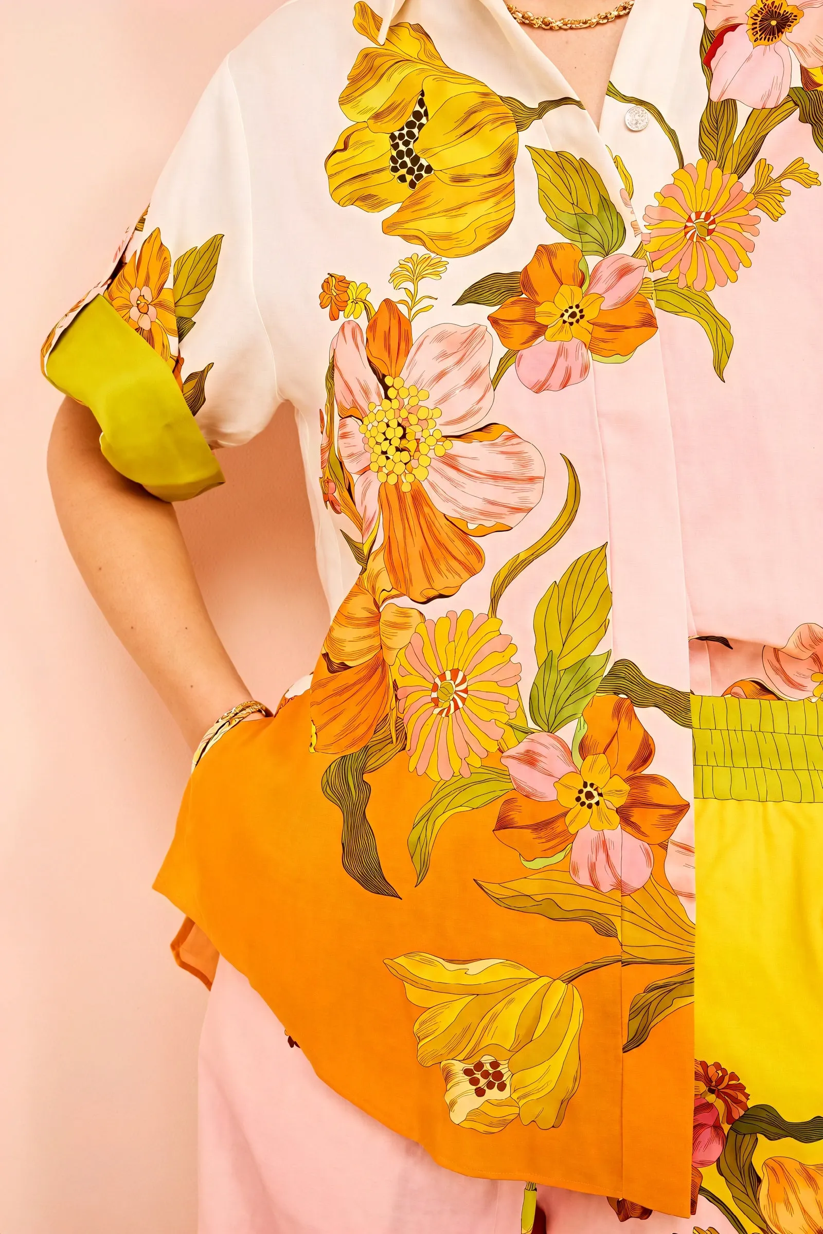 Floral Print Two-Piece Suit: Vacation Ready