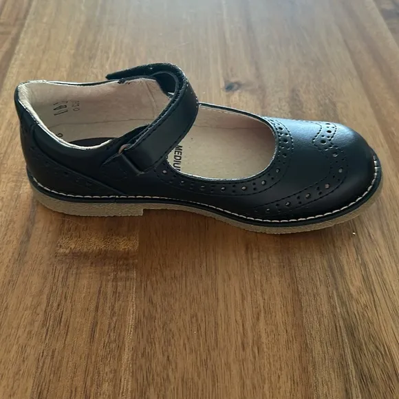 Footmates Lydia Mary Jane Sz 12.5 Black NWOT