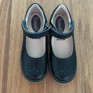 Footmates Lydia Mary Jane Sz 12.5 Black NWOT