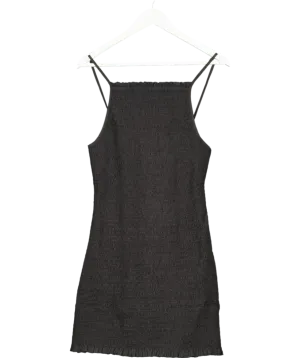 Free People Black Iyla Smocked Mini dress UK 12