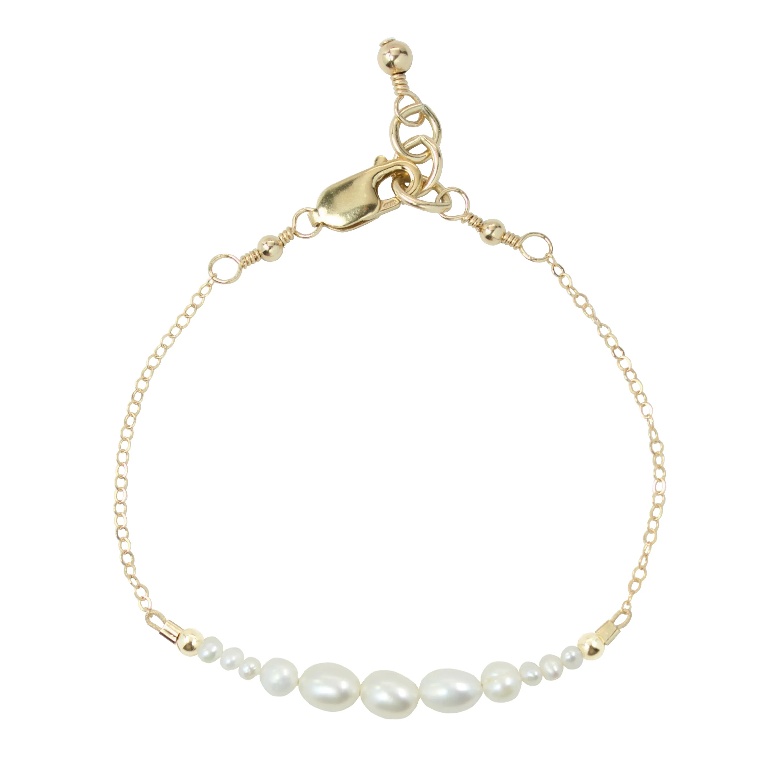 Freshwater Pearl Arc Adult Bracelet