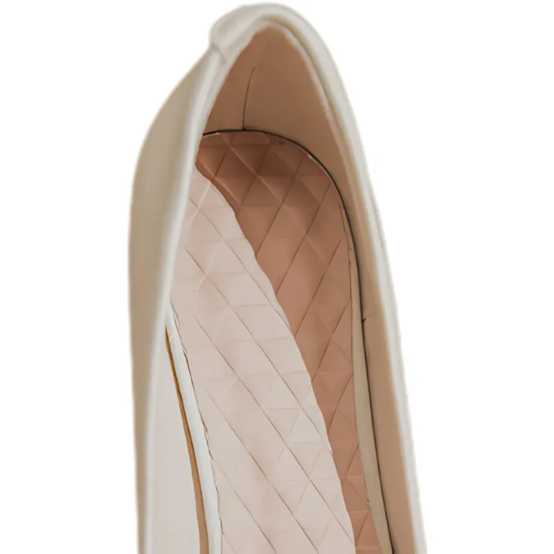 Gentle Pearl Square-Toe Block-Heel Pumps
