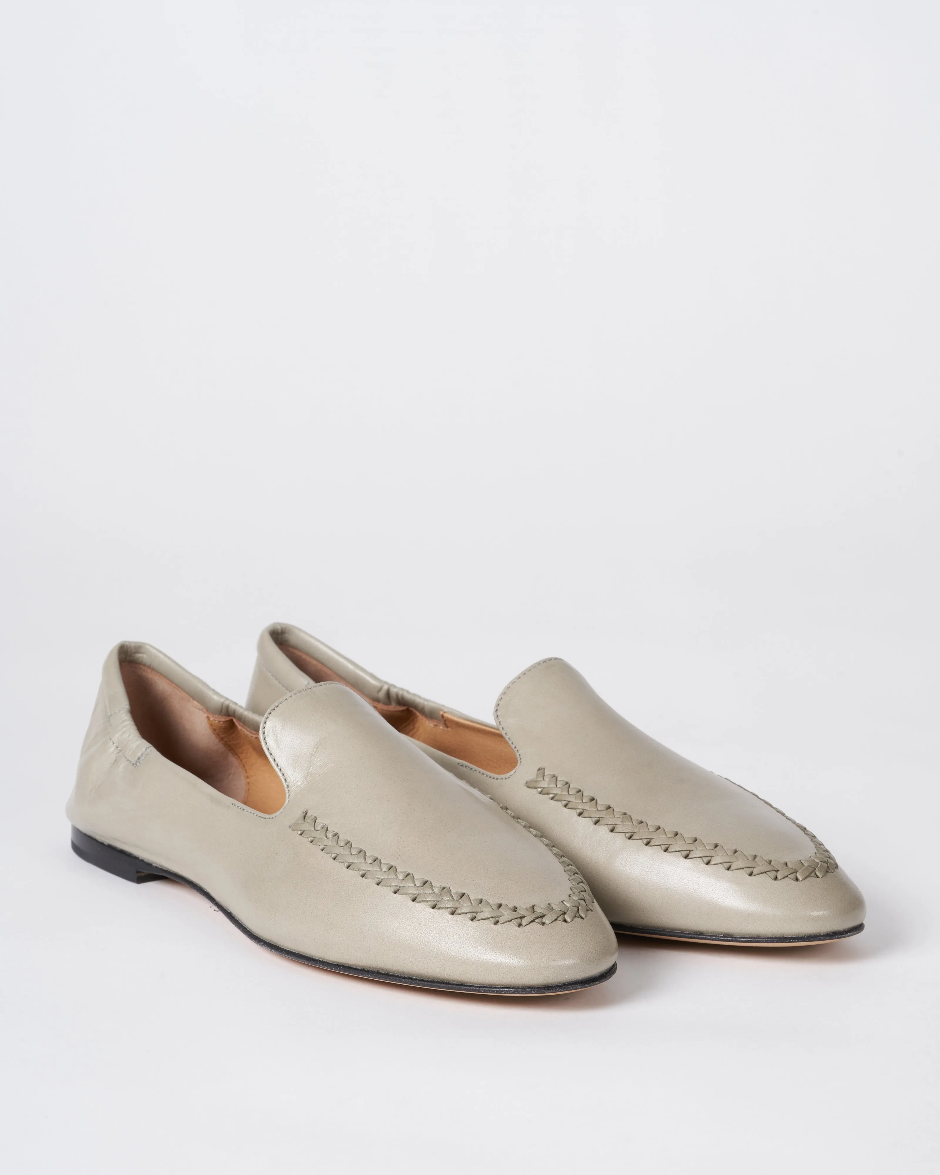 giorgia - glove dusty green flat loafer