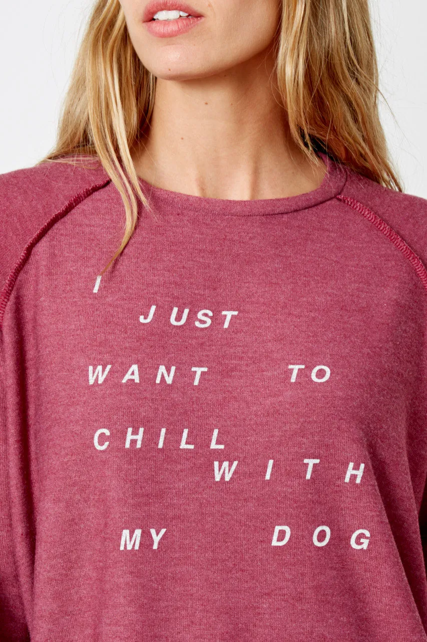 Good hYOUman "Chill With My Dog" Sweatshirt - Women's