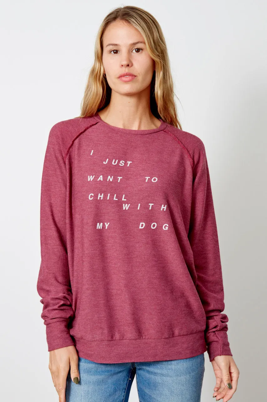 Good hYOUman "Chill With My Dog" Sweatshirt - Women's