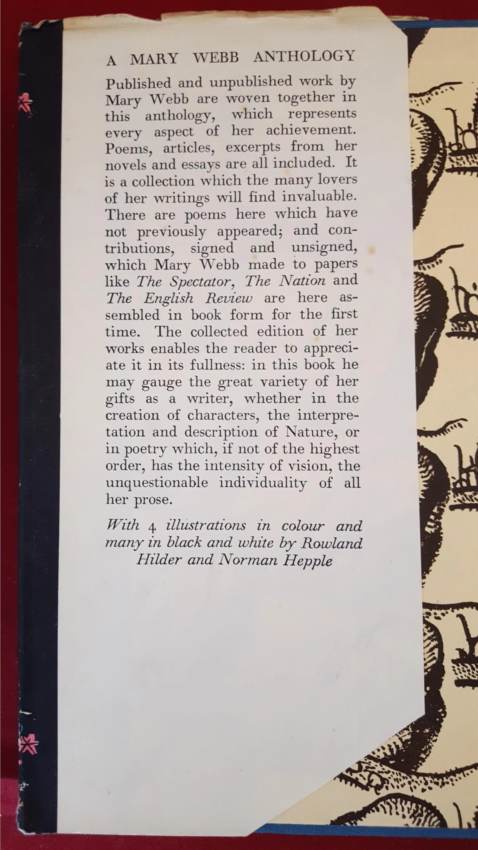 H B L Webb - A Mary Webb Anthology, Jonathan Cape, 1939, 1st