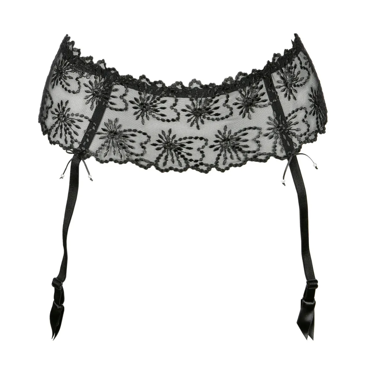 Jane Suspender Belt in Black