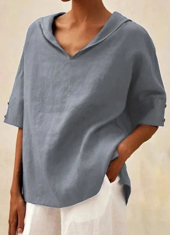 Jane™ | Women's Casual Linen V-Neck Shirt