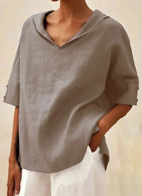 Jane™ | Women's Casual Linen V-Neck Shirt