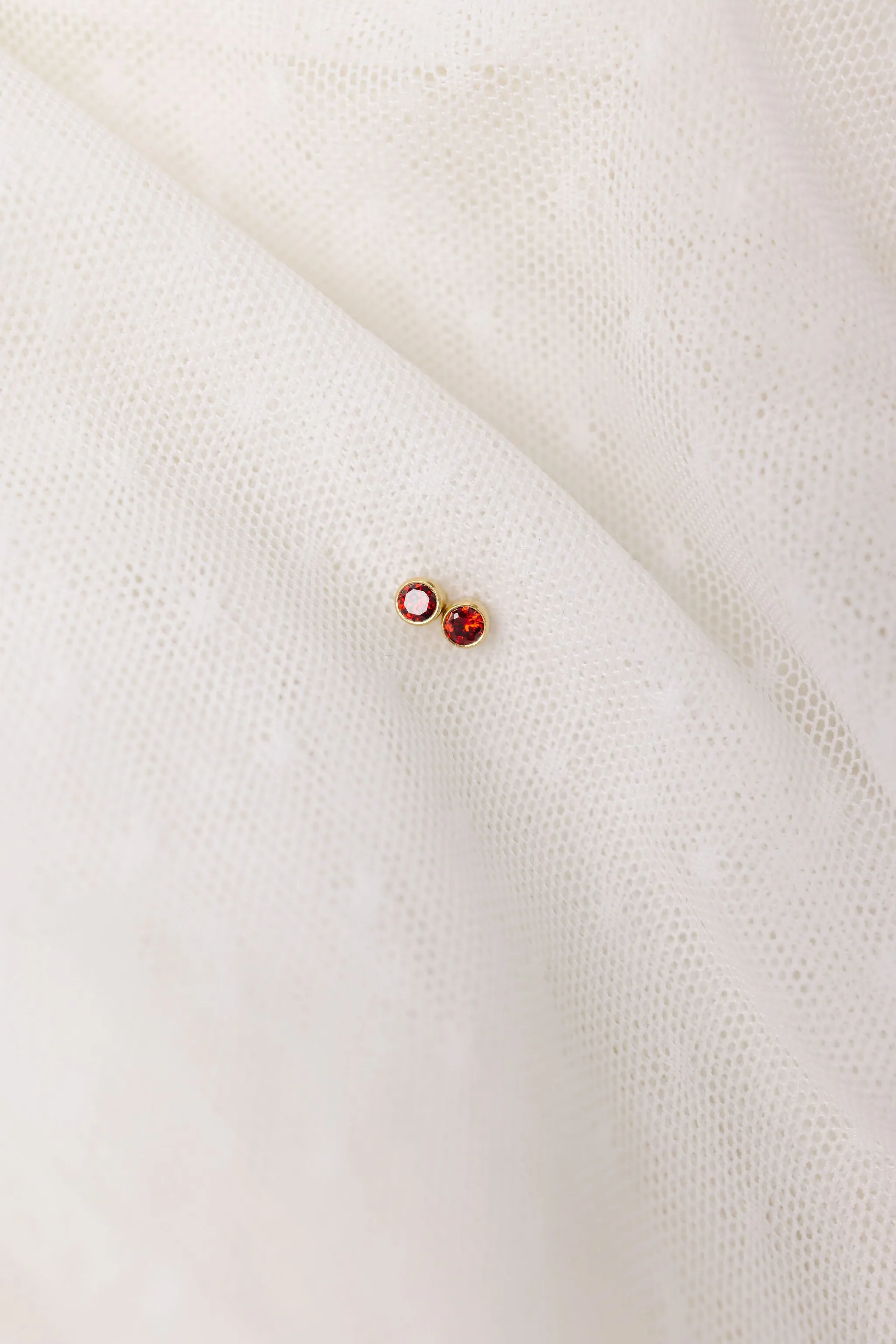July Birthstone Stud Earrings