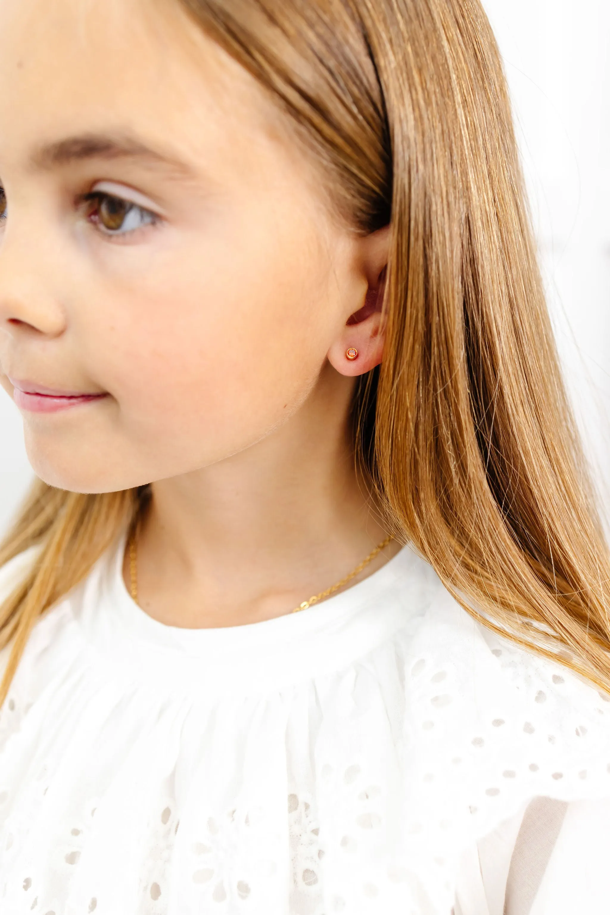 July Birthstone Stud Earrings