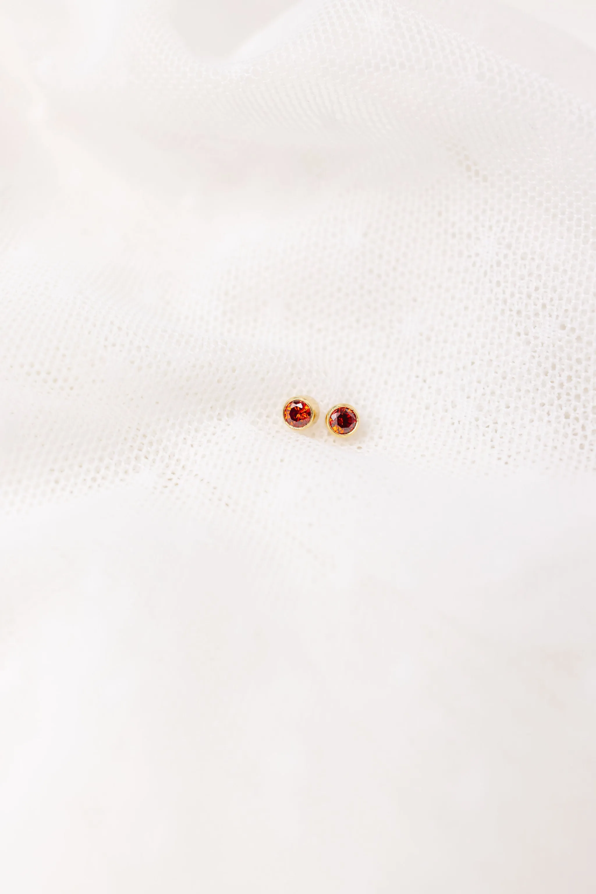 July Birthstone Stud Earrings