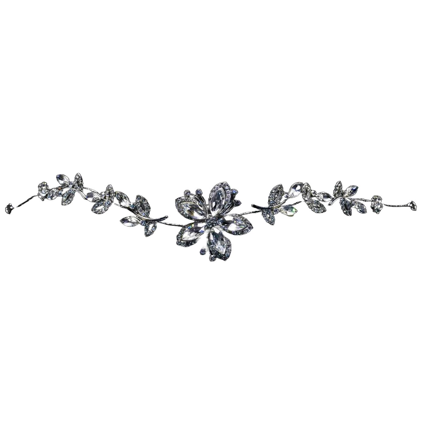 Kissed by Glitter Bun Wrap – Rhinestone Flower
