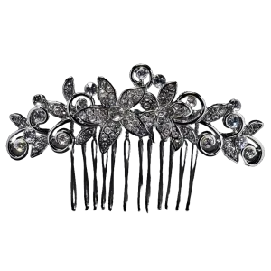 Kissed by Glitter Hair Comb – Crystal Flower