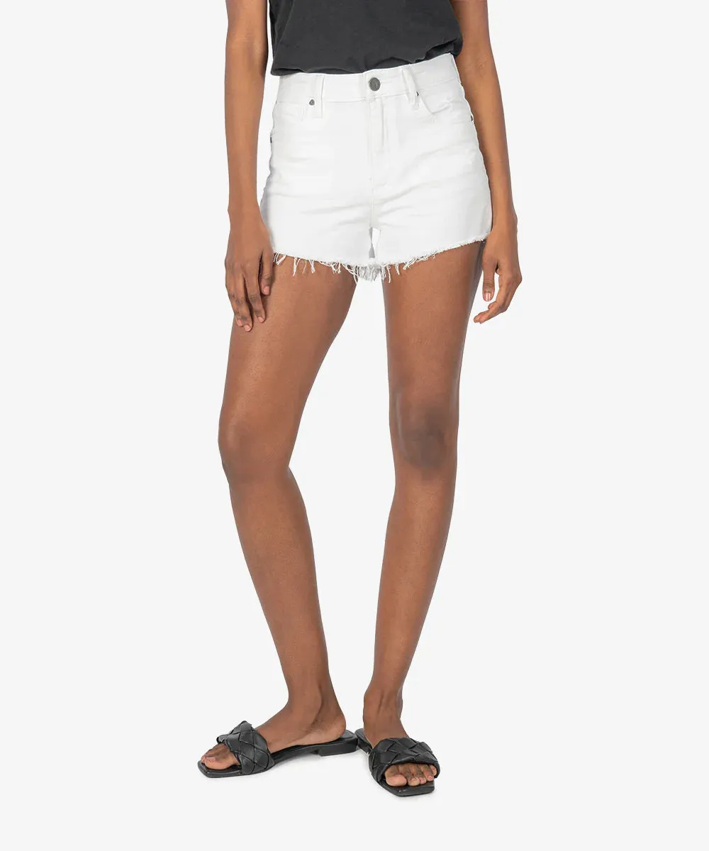 Kut From the Kloth Jane High Rise Optic White Shorts