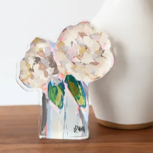 Large Hydrangea Blooms Acrylic Block