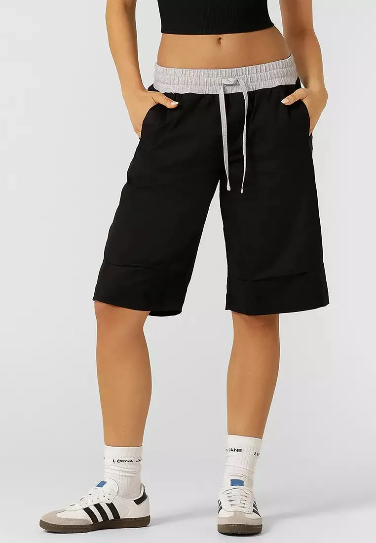 Lorna Jane Flashdance 3/4 Shorts - Black