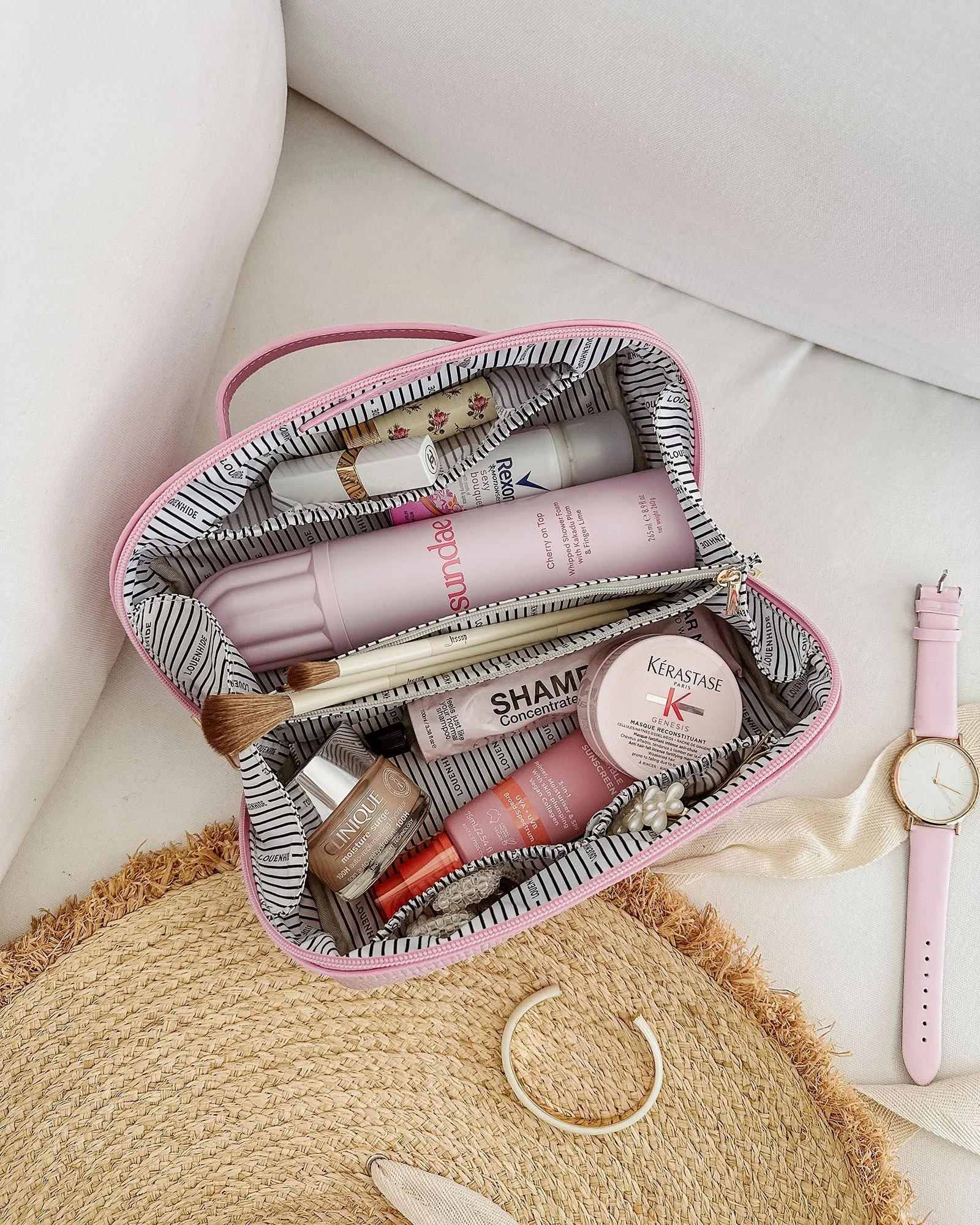 Louenhide Mary Jayne Cosmetic Bag Set Pink