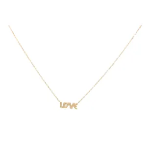 LOVE Block Letter Necklace