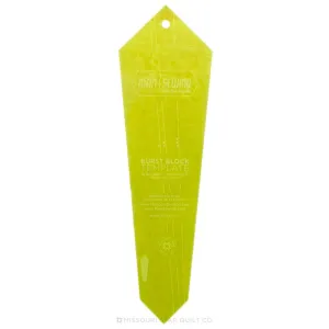 Man Sewing Burst Block Template for 10" Squares