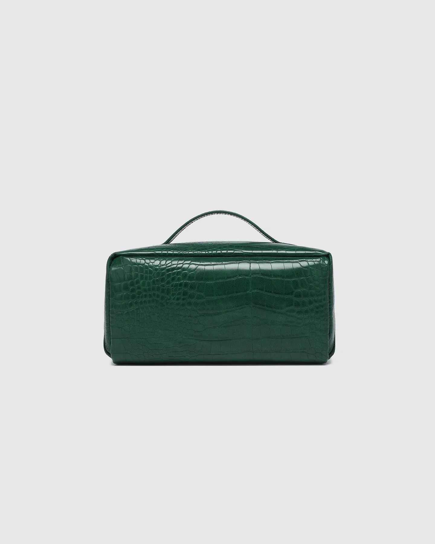 Mary Croc Forest Green Cosmetic Bag