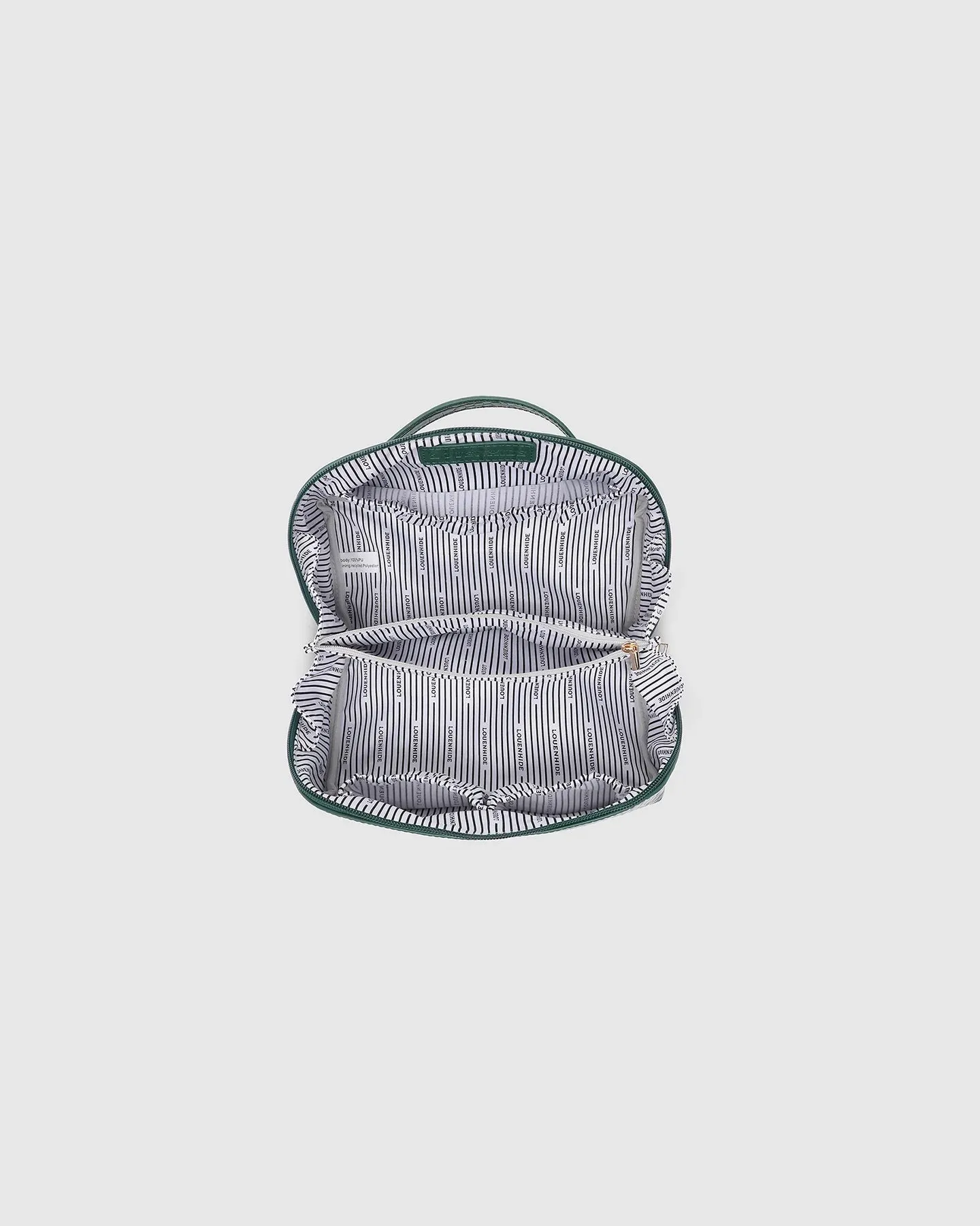 Mary Croc Forest Green Cosmetic Bag