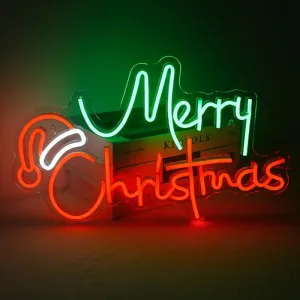 Merry Christmas Neon Sign Acrylic LED Neon Lights For Home Bedroom Party Club Bar Wall Decor Lamps Christmas Decor Neon Lights