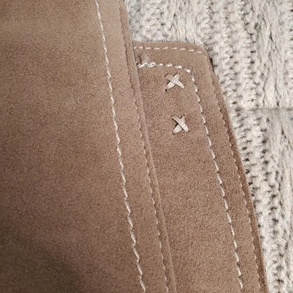 MUK LUKS Casey Mid-Calf Boot Cable Knit Back Stitched Accents Size 8