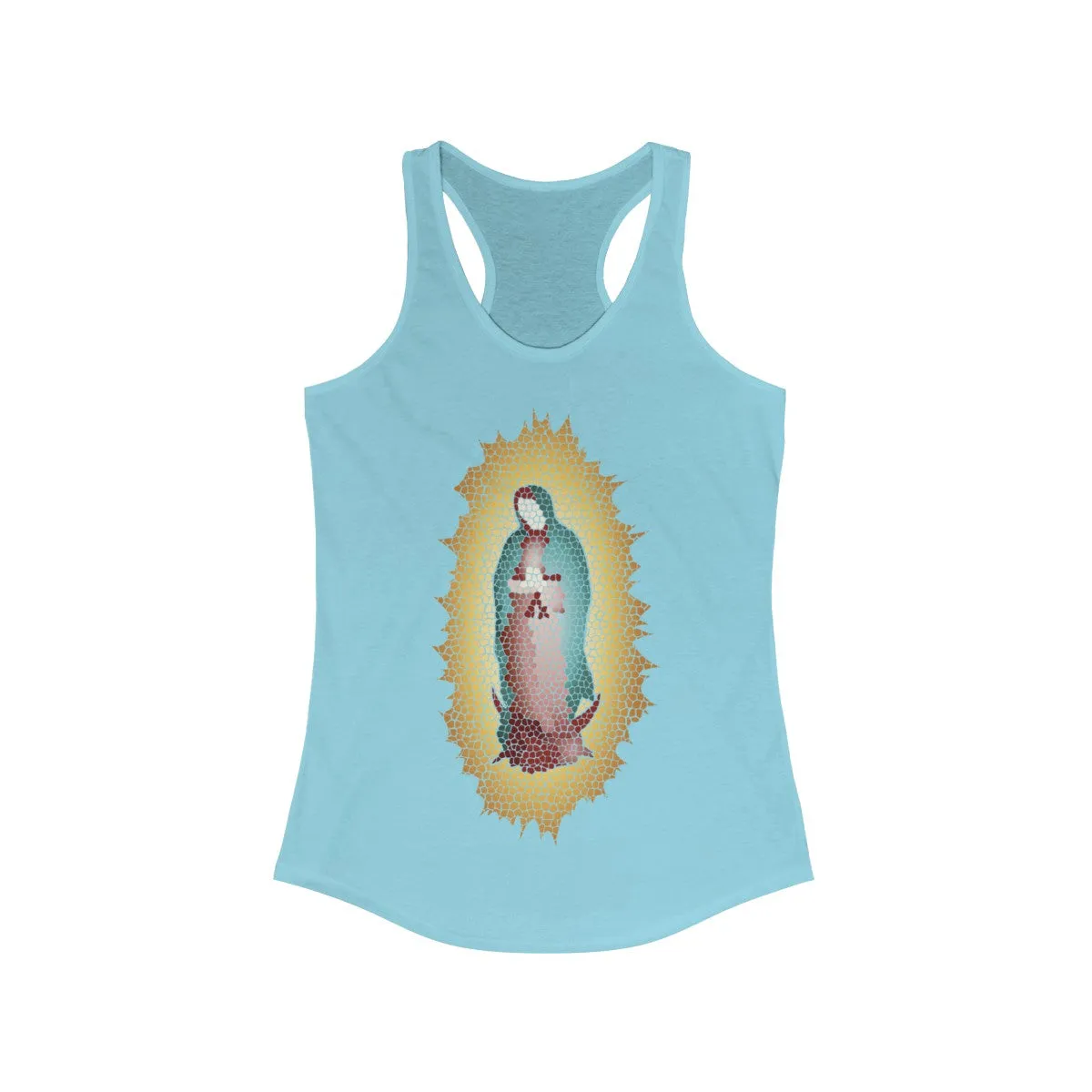 OUR LADY OF GUADALUPE <br>women's racerback tank