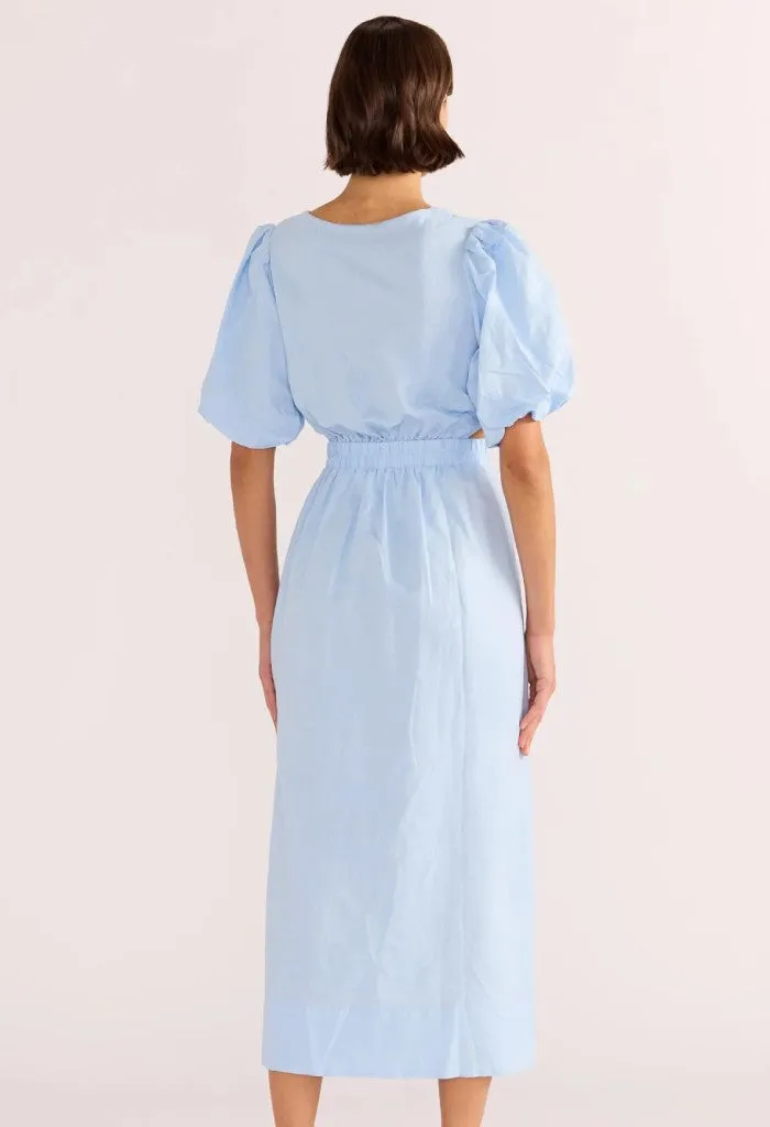Pandora Puff Sleeve Midi Dress