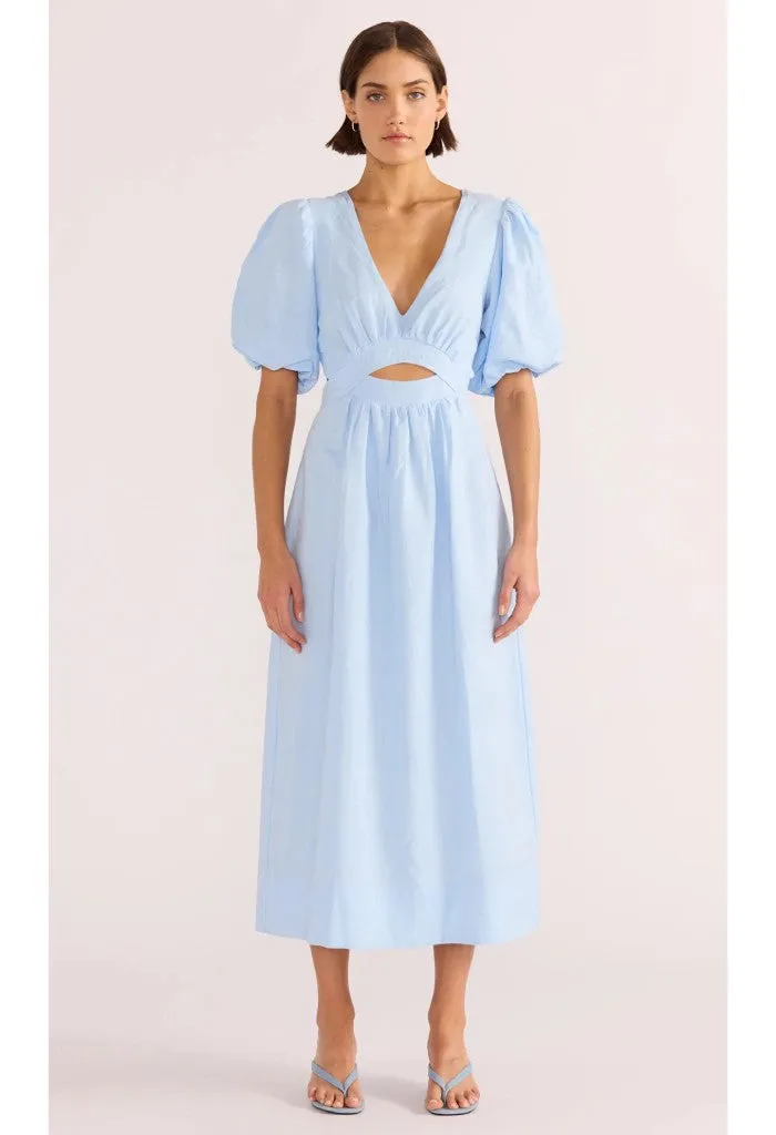Pandora Puff Sleeve Midi Dress