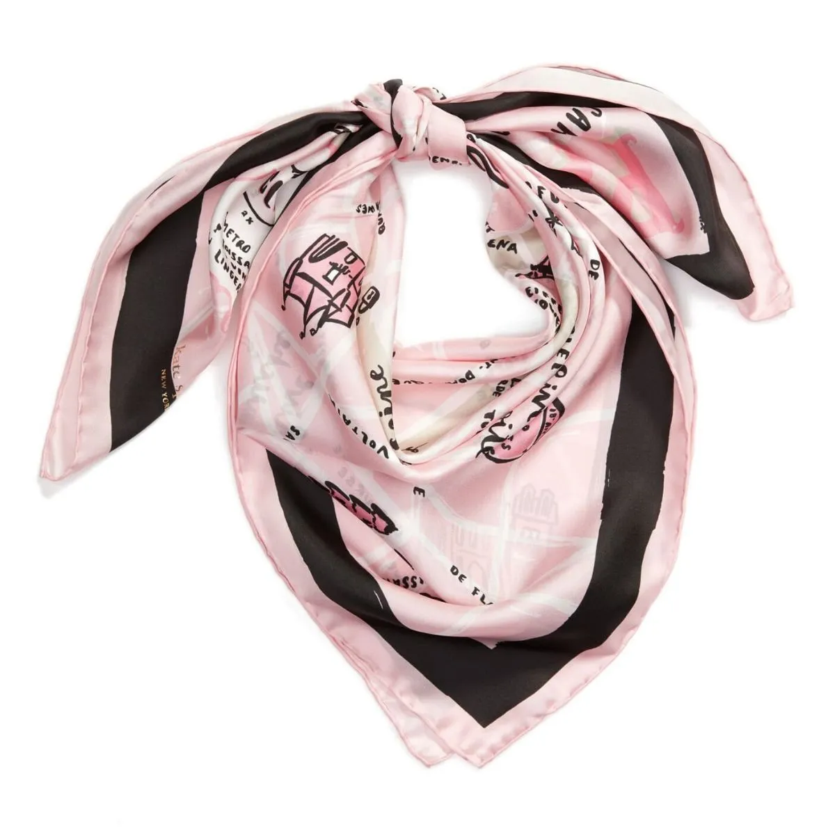 Paris Map Square Scarf