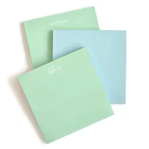 Personalized Square Pastel Notepads