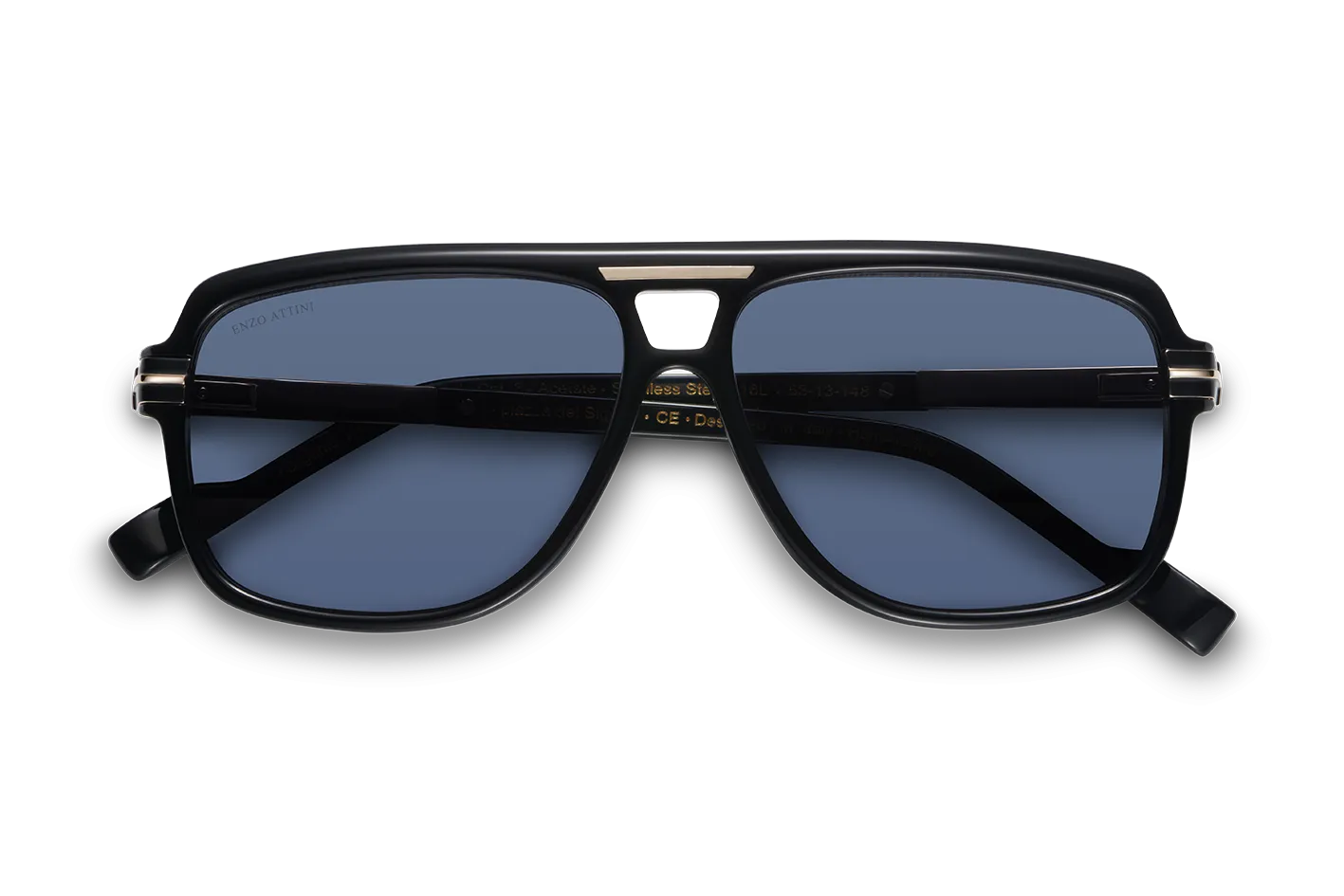 Piazza dei Signori / Black & Gold Color   Dark Black Lens.