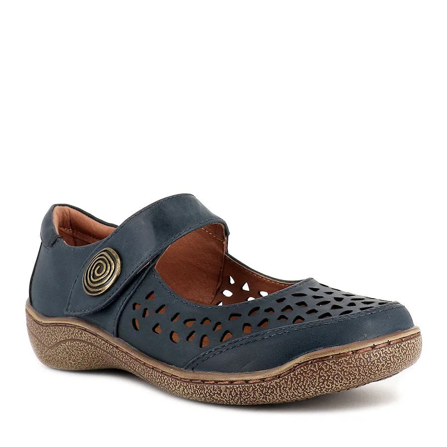 PIPER - DENIM LEATHER