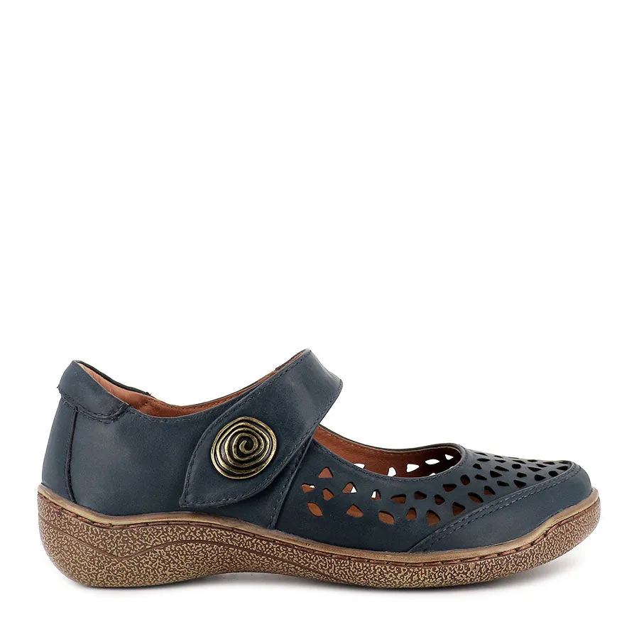 PIPER - DENIM LEATHER