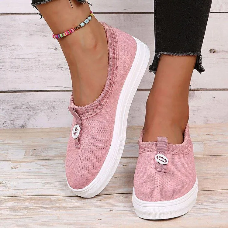 Pure Color Plain Breathable Shoes