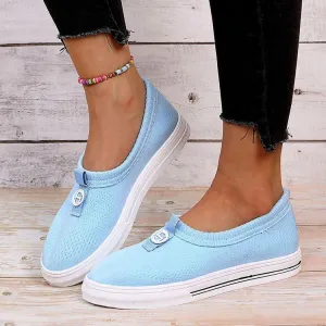 Pure Color Plain Breathable Shoes