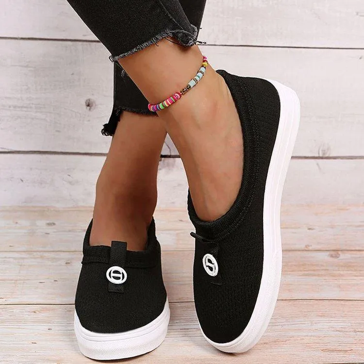 Pure Color Plain Breathable Shoes