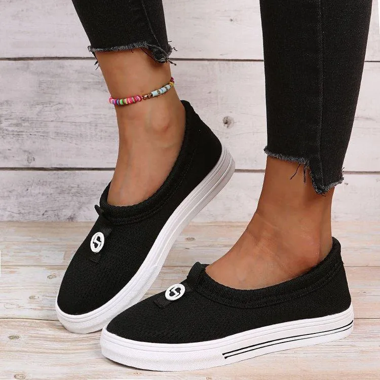 Pure Color Plain Breathable Shoes