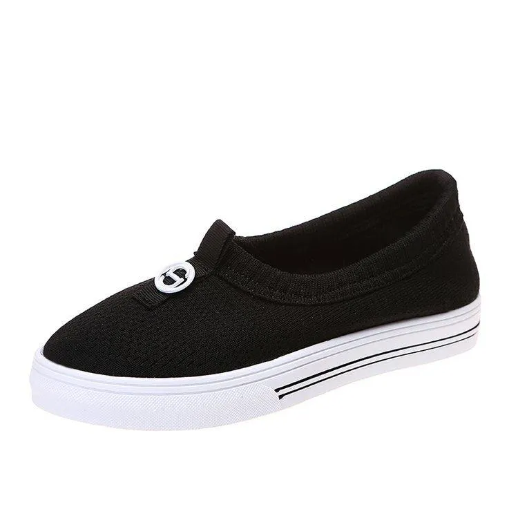Pure Color Plain Breathable Shoes